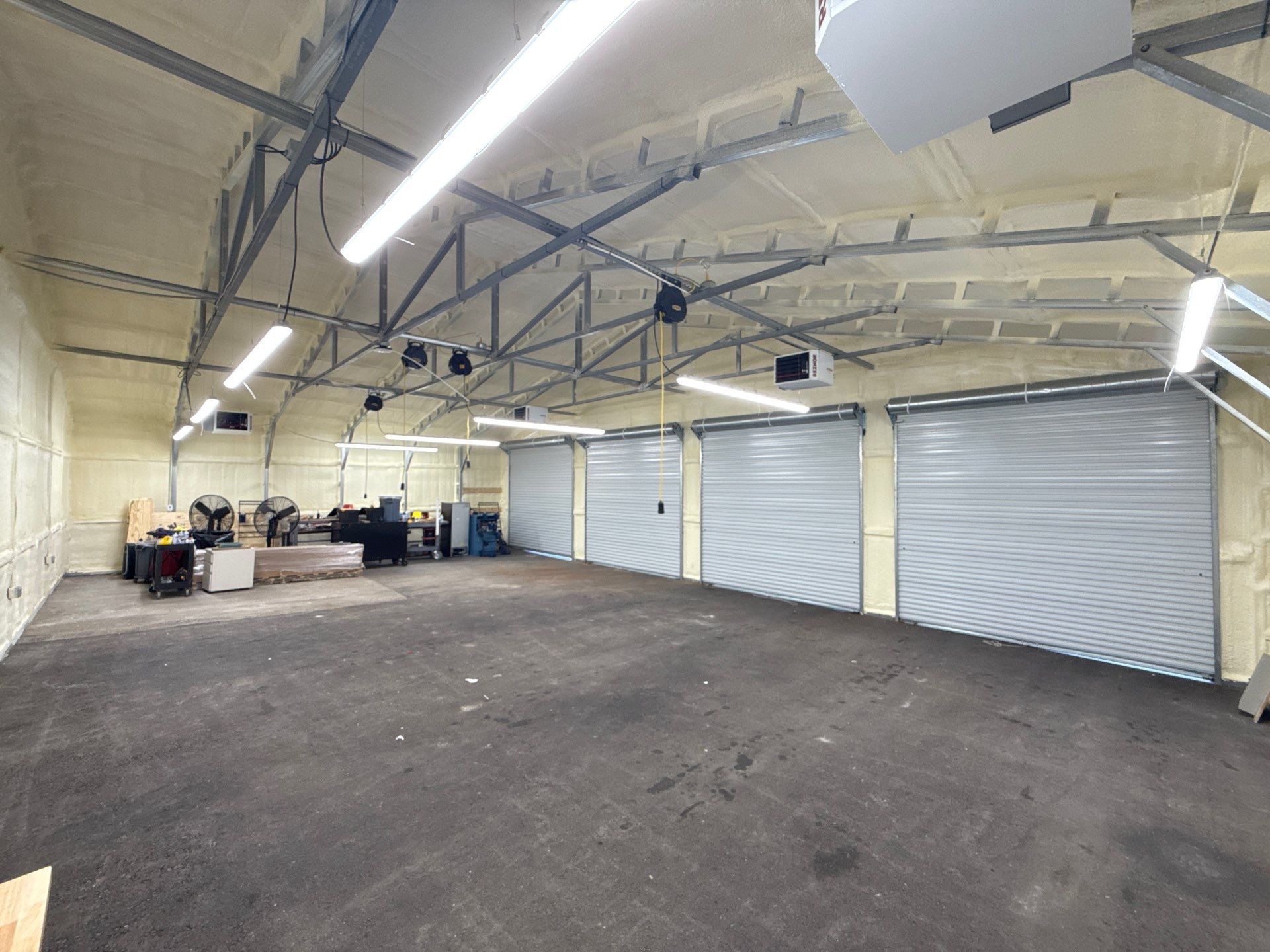 Green Factor metal building spray foam project 2