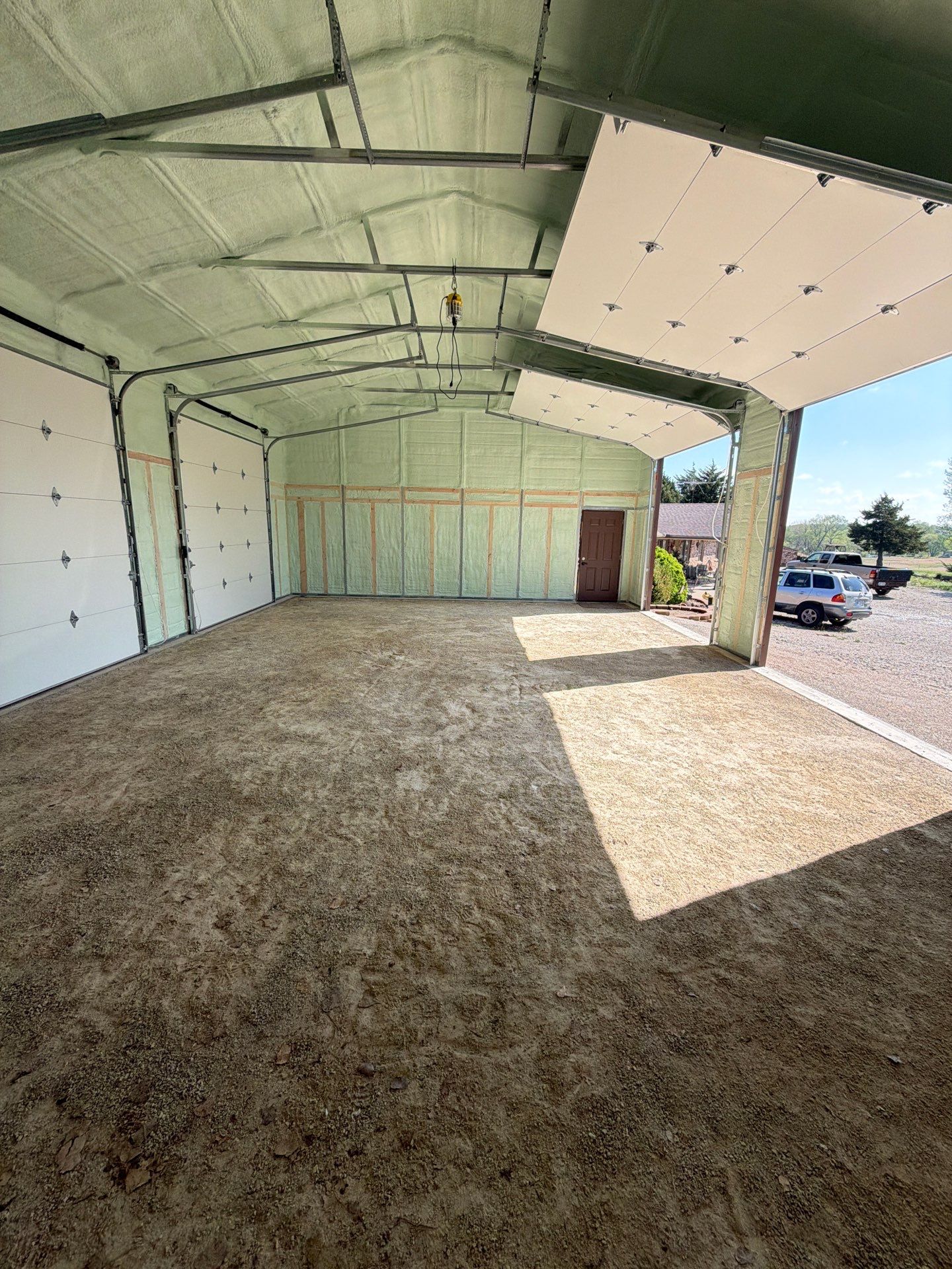 Green Factor metal building spray foam project 3