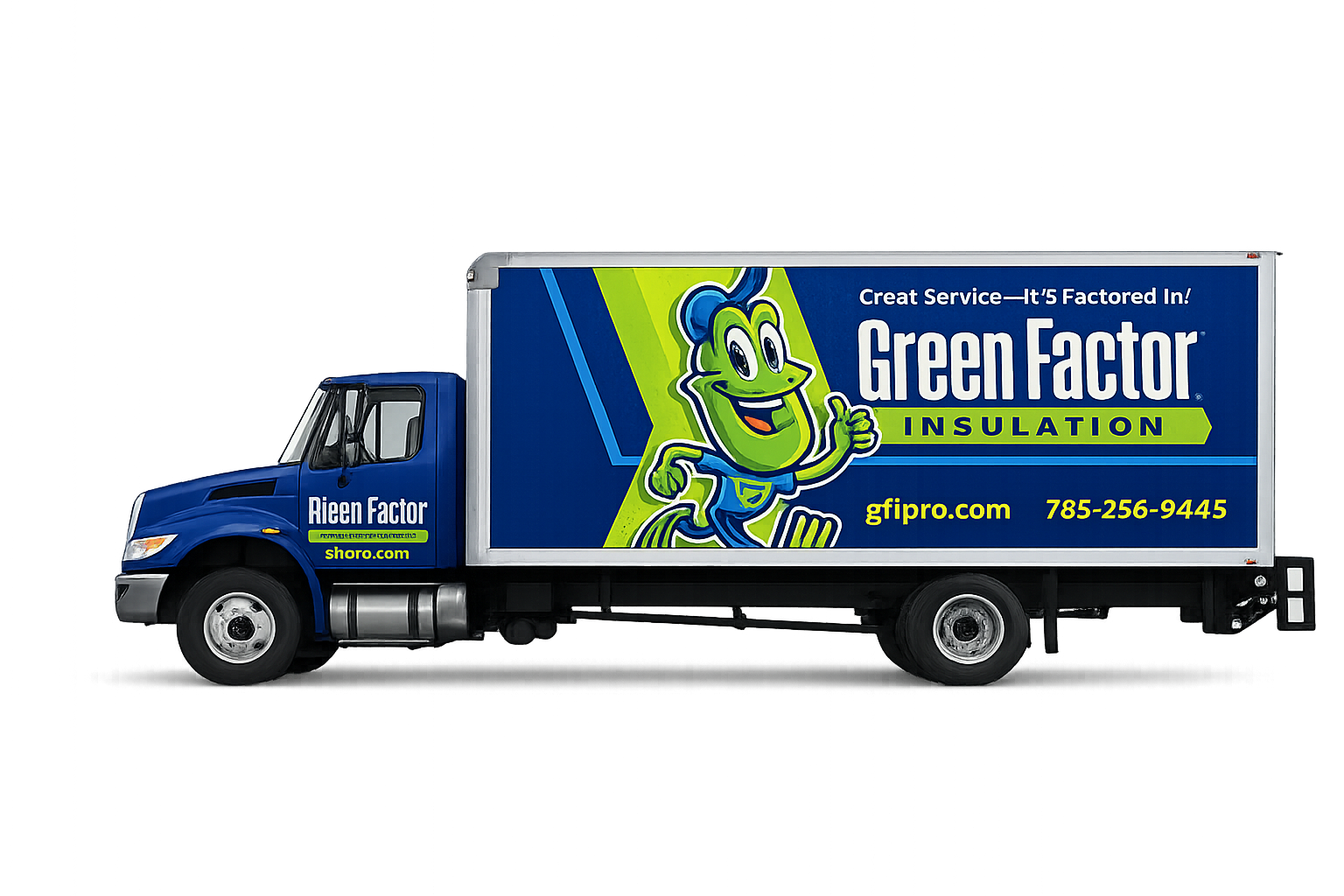 Green Factor Insulation truck